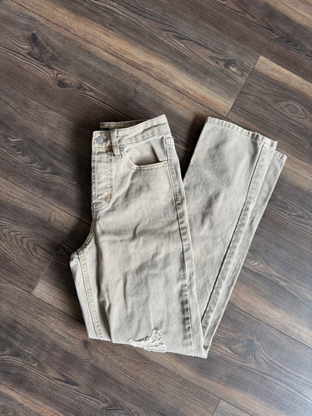 High rise straight jeans